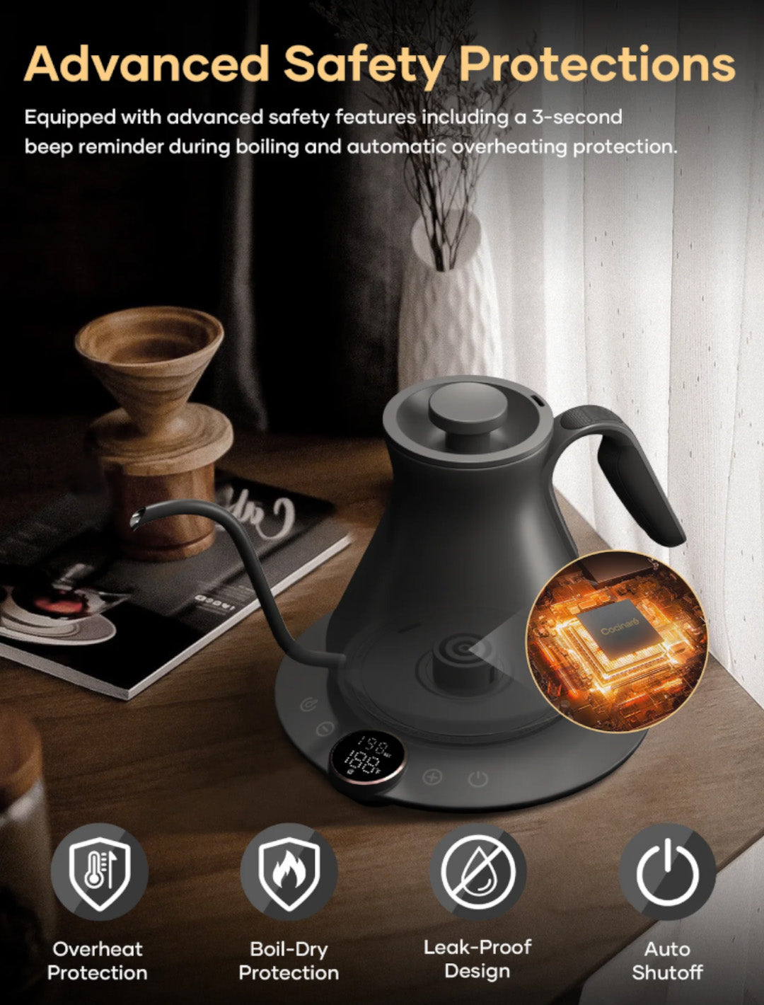 Cocinare FLOW B6 Barista Gooseneck Kettle