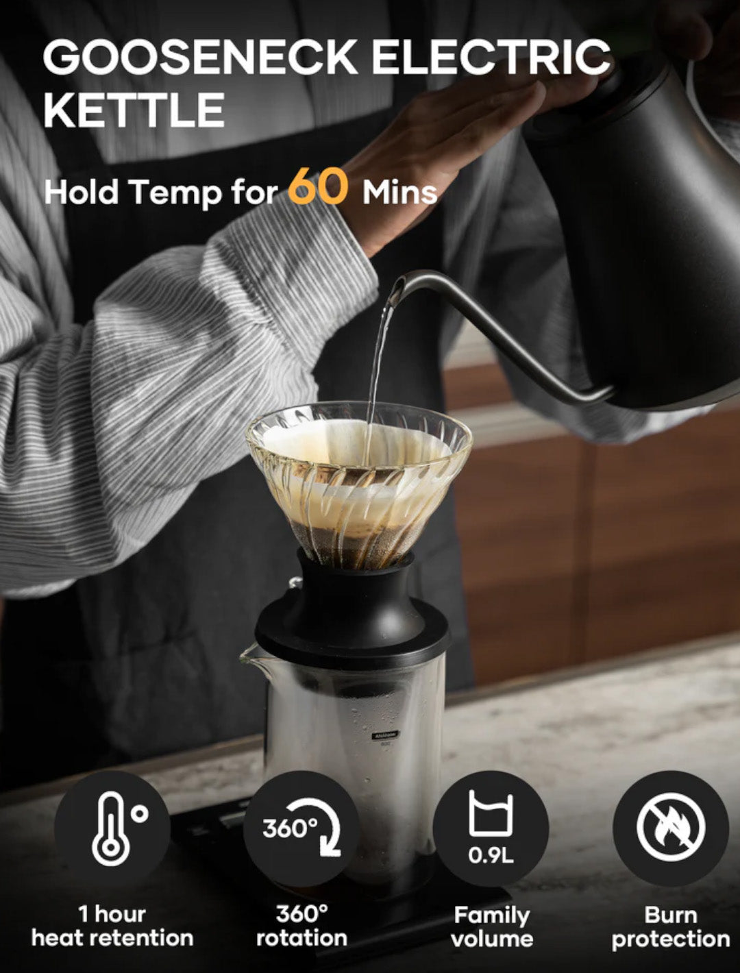 Cocinare FLOW B9 Barista Gooseneck Kettle