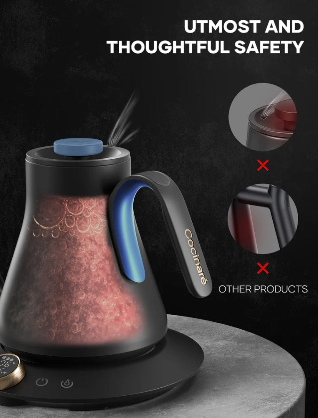 Cocinare FLOW M9 Master Gooseneck Kettle